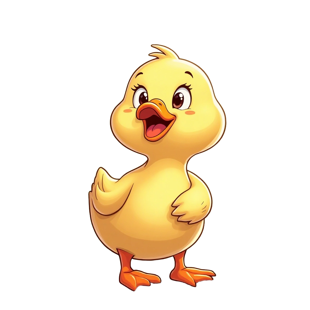 Cute Cartoon Duckling